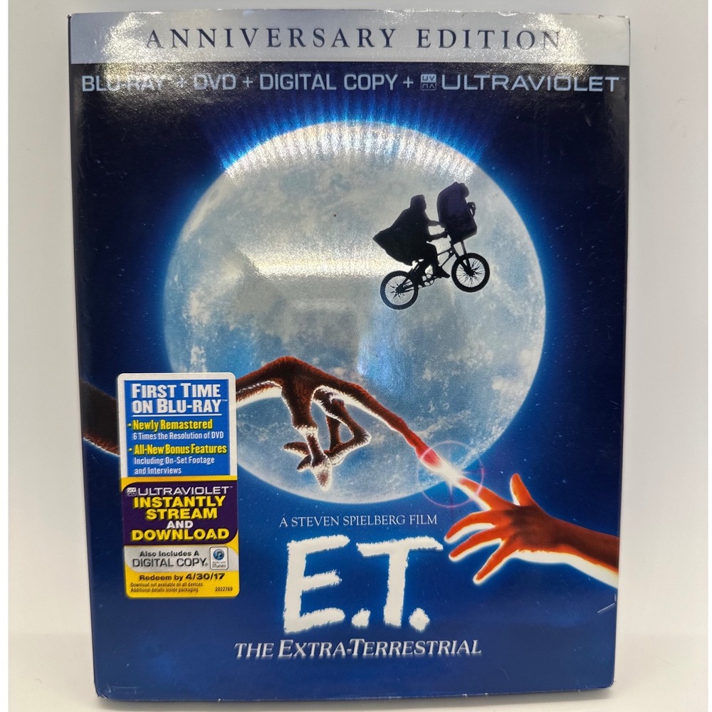 ET The Extra Terrestrial Anniversary Edition Blu Ray DVD Ultraviolet